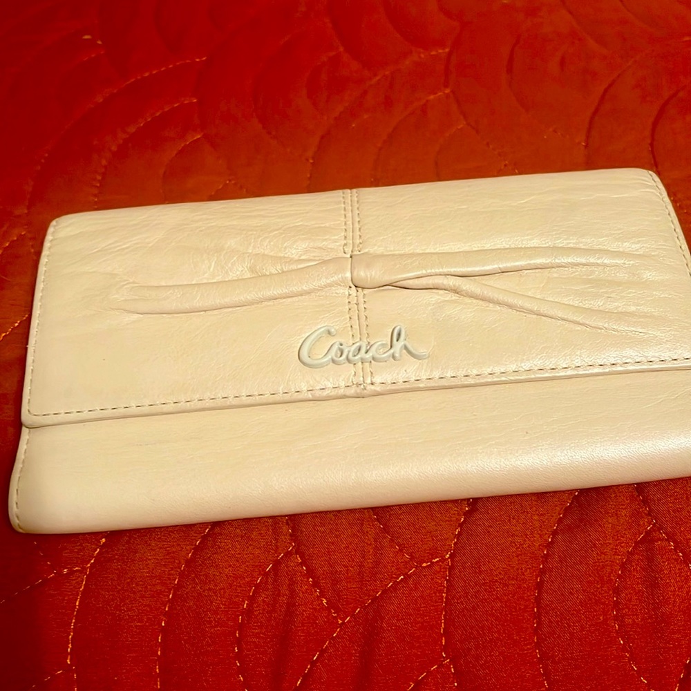 Coach trifold wallet